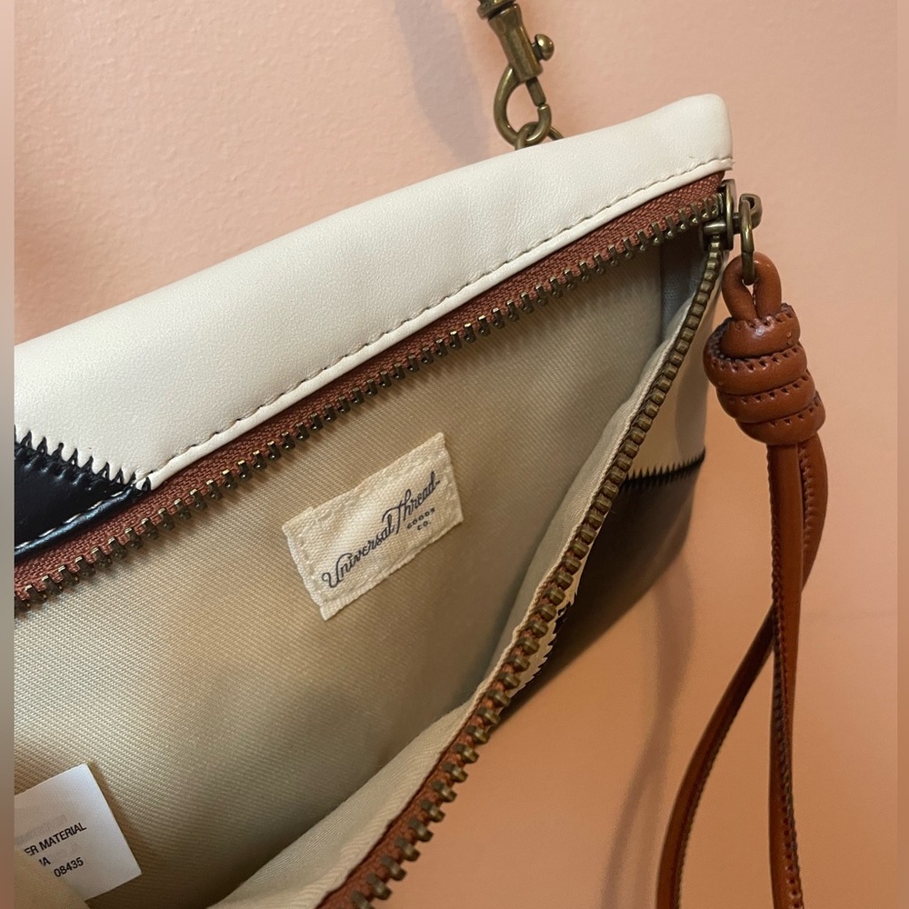 Universal Thread Tri-Color Patchwork Bag - image 8